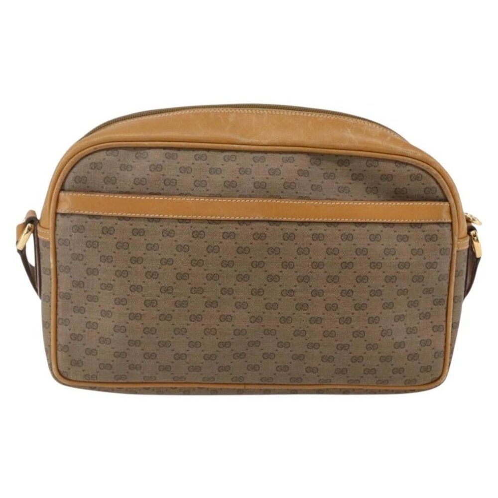GUCCI Micro GG Supreme Shoulder Bag PVC Beige Gold - Picture 3 of 16
